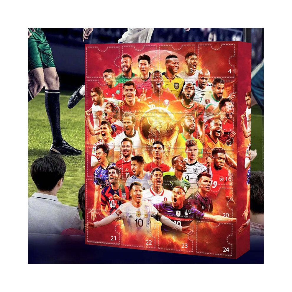 Zhizhen 2024 World Cup Advent Calendar World Cup Advent Calendar Christmas Blind Box Messi, Cairo, Mbappe, Etc.