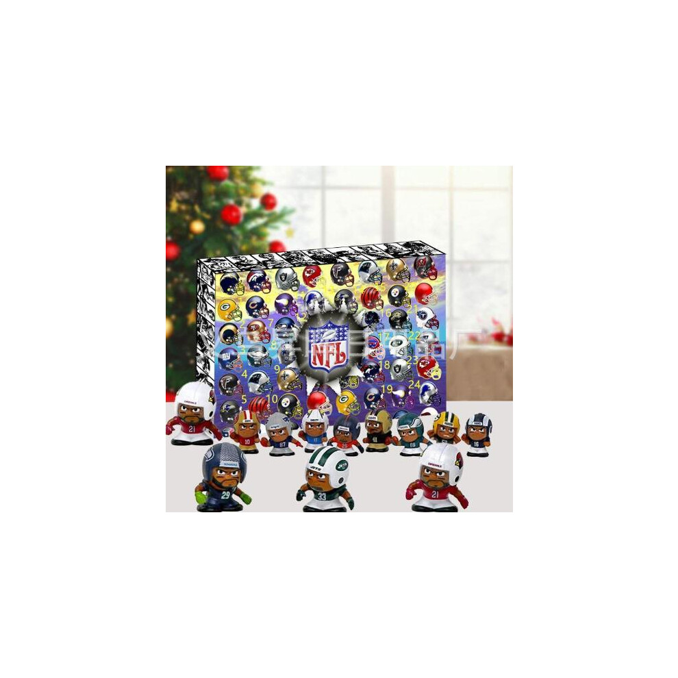 Zhizhen Nfl Advent Calendar 2024: Super Bowl Christmas Blind Boxes - 24 Unique Toys