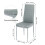 (A) Dining Table and Chairs Set 2/4, Square Kitchen Table Modern Chairs for Dining Room Kitchen 7