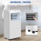 Homcom HOMCOM 9,000 BTU Portable Air Conditioner with 20m², Dehumidifier, Timer 8