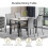 Hello-5ive Dining Table and Chairs Set of 4 8