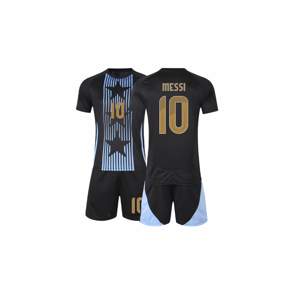 (NO.10, 22) 24 - 25 Football Training Activewear Kits for Kids Teens Argentina Soccer Jersey and Shorts