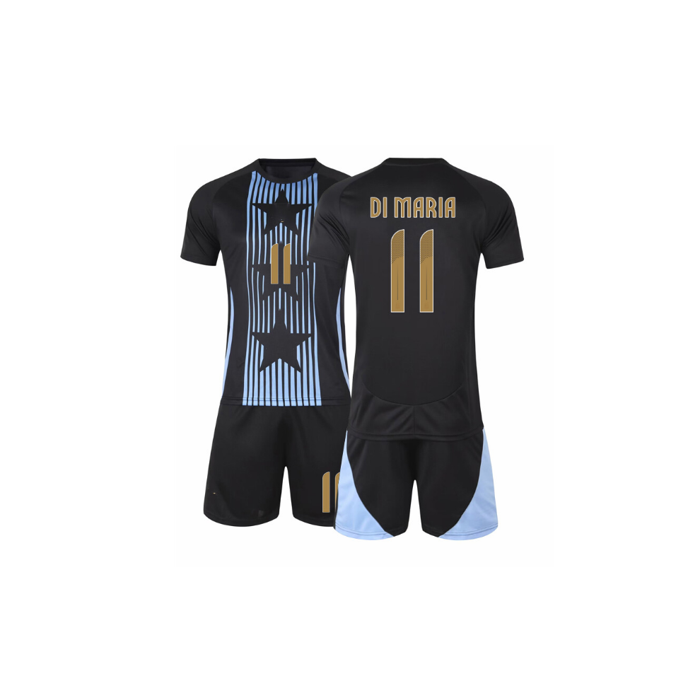 (No.11, 22) 24 - 25 Football Training Activewear Kits for Kids Teens Argentina Soccer Jersey and Shorts