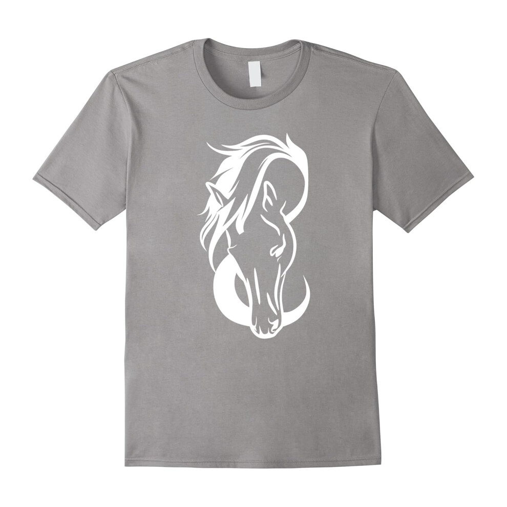 (M) Great Gift for Horse Lover Cool Graphic Design T-shirt-Father's Day