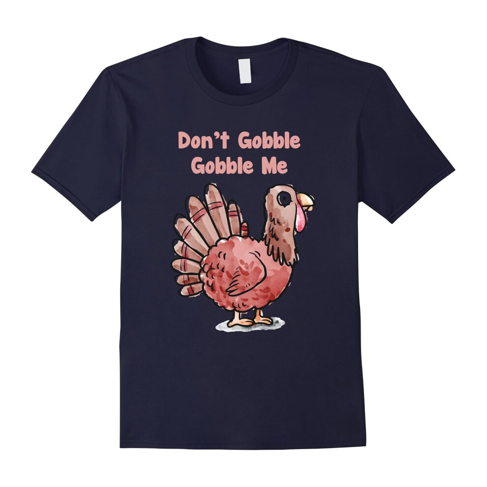 (XXXL) Thanksgiving Decor Gifts T-Shirt Turkey Gobble-Father's Day