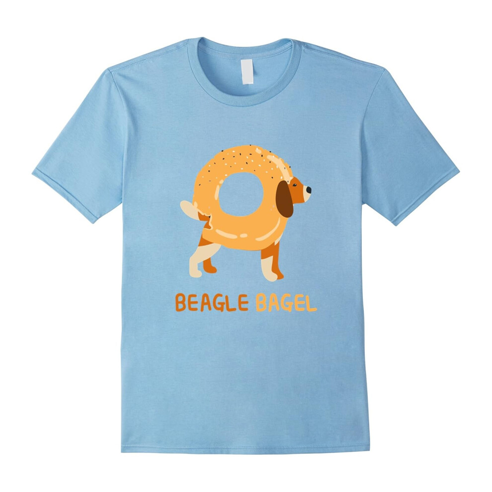 (M) Beagle Shirt Bagel Funny Cute Love Dog Puppy Doge Pup Tee-Father's Day