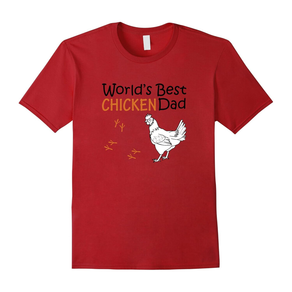 (S) World's Best Chicken Dad T-Shirt-Father's Day