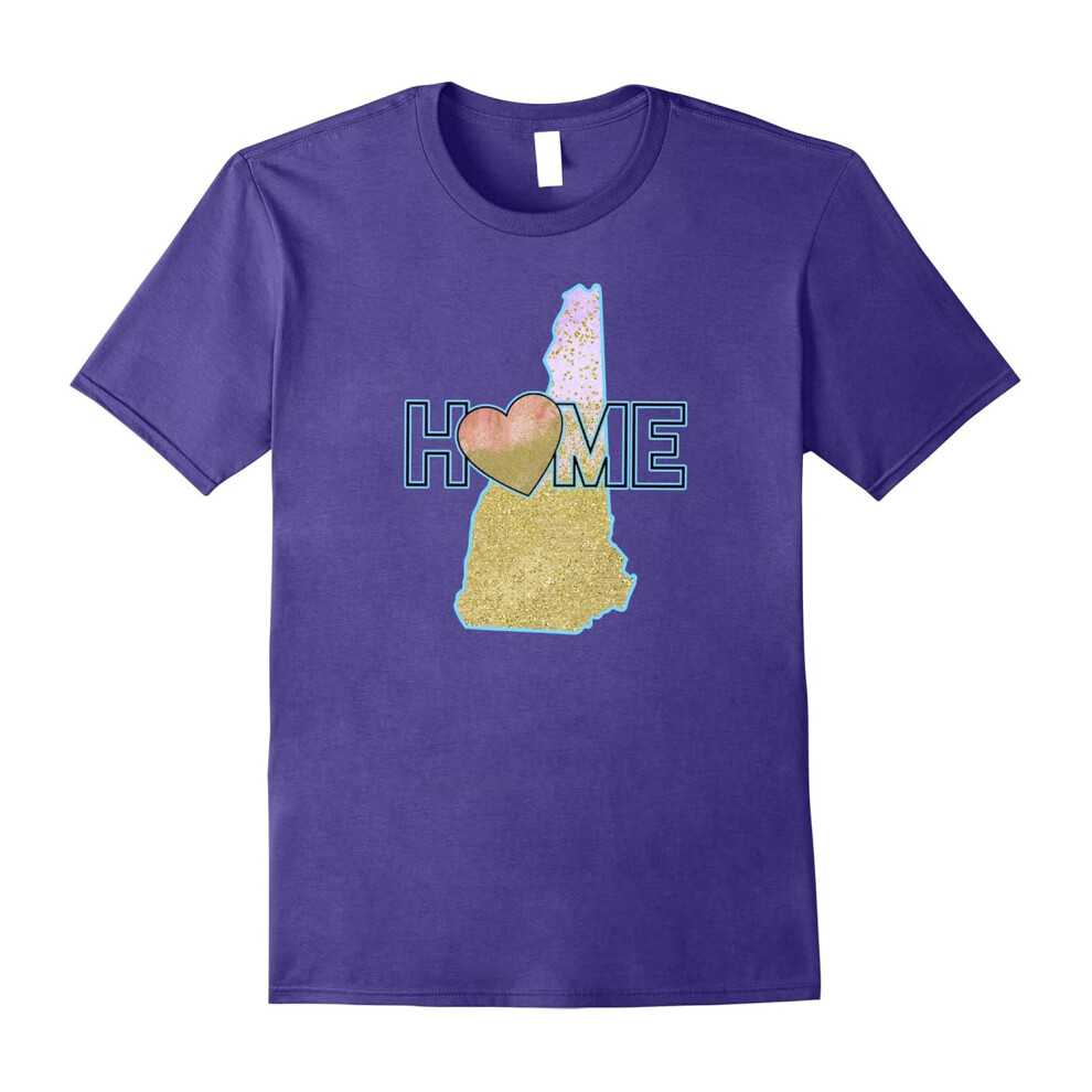 (L) New Hampshire T-Shirt Love My Home State Gift Tee-Father's Day