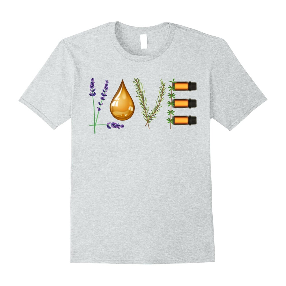 (XL) Essential Oils Shirt: Funny Love Letters Oil Aromatherapy-Father's Day