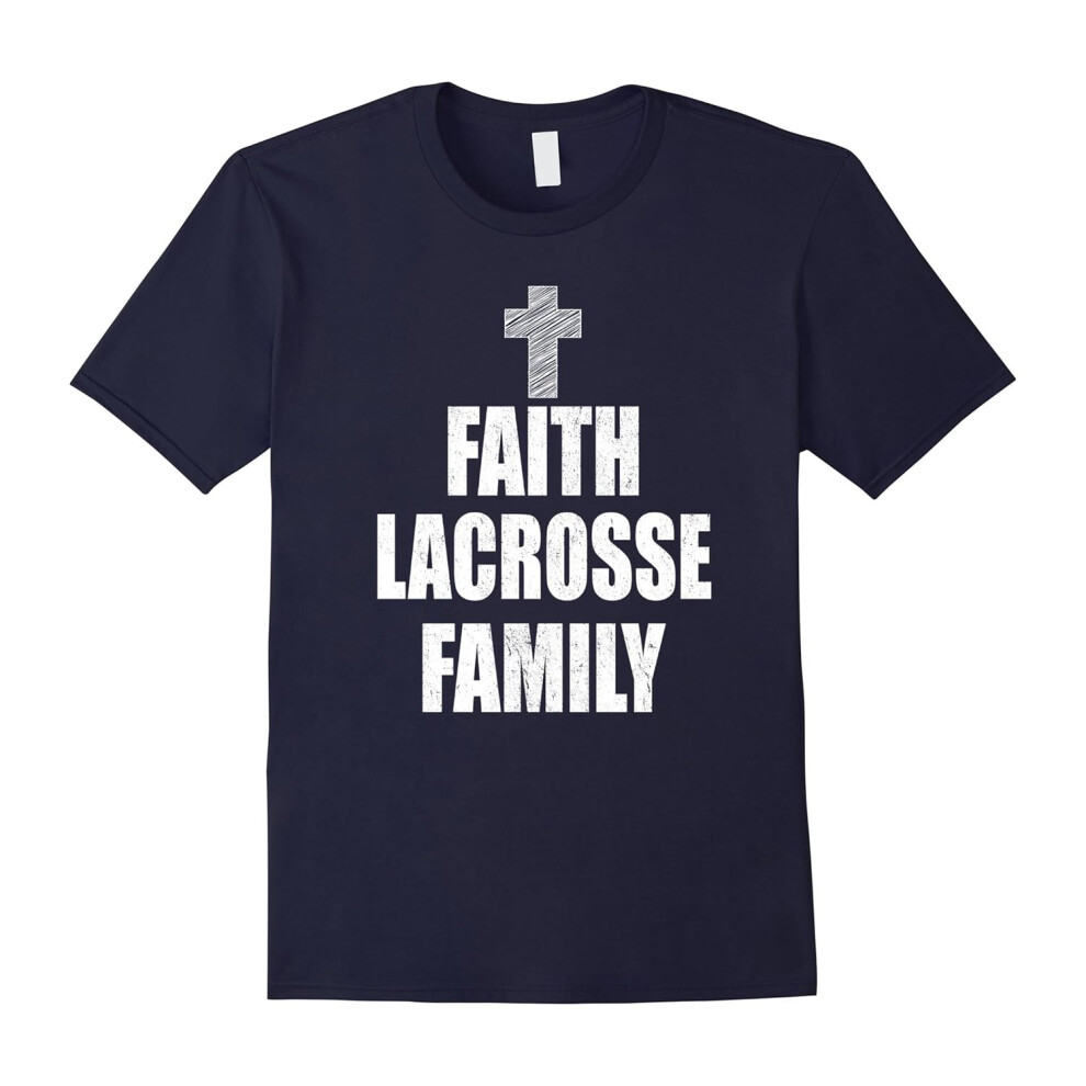 (XXXL) Faith Lacrosse Family T-Shirt-Father's Day