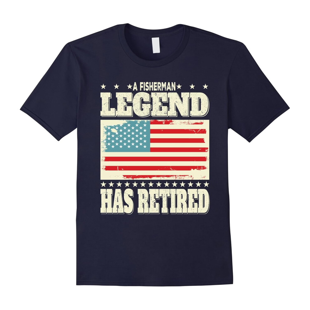 (L) A Fisherman Legend Has Retired Retirement Dad Grandpa Gift-Father's Day