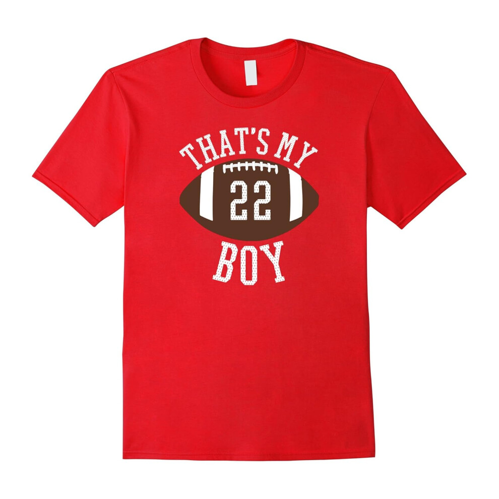 (L) Thats My Boy Tshirt #22 Football Shirt For Mom and Dad-Father's Day