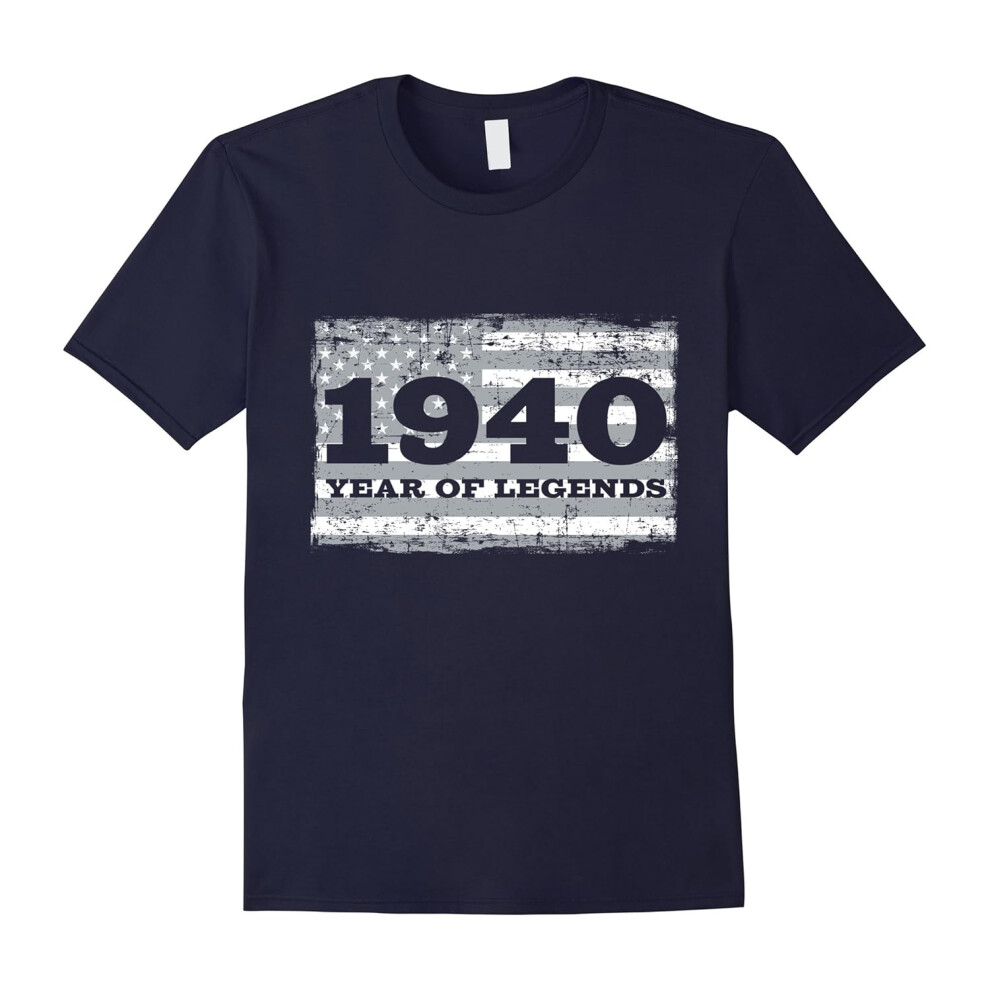 (S) Born in 1940 77th Birthday T Shirt Gift for 77 year old Dad-Father's Day