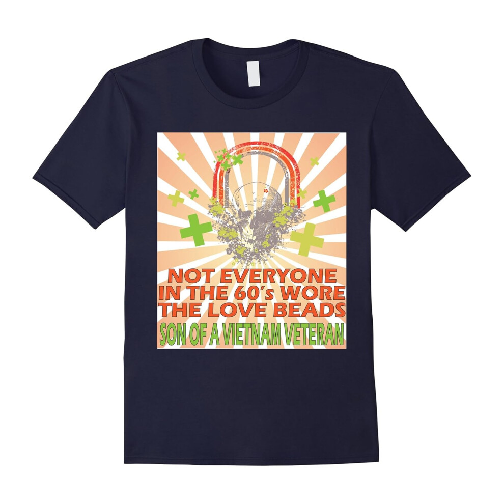 (L) Son of a Vietnam Veteran â The love beads T-shirt-Father's Day