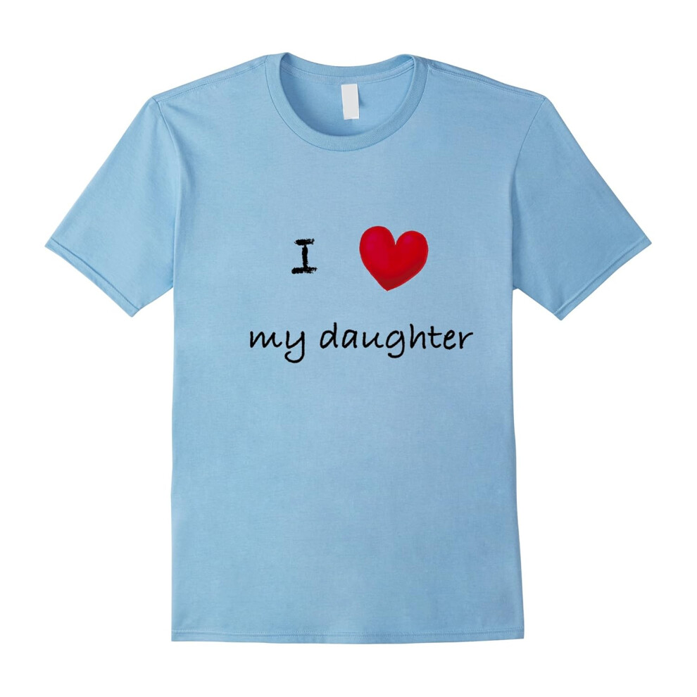 (XXXL) Wunder Shirts: I Love My Daughter T-Shirt-Father's Day