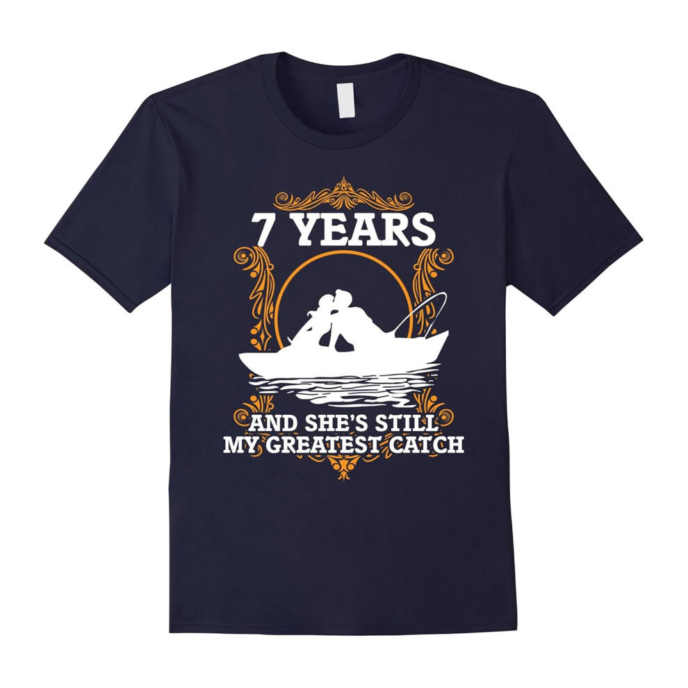 (M) Funny Fishing Anniversary Gifts for Him 7 Year Anniversary-Father's Day