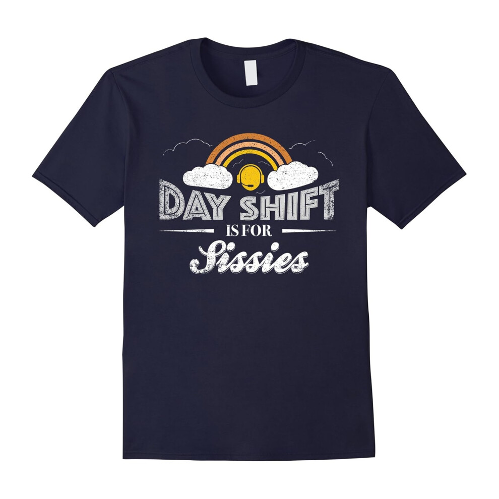 (XL) Police Dispatcher Gifts Thin Gold Line Day Shift Sissies-Father's Day