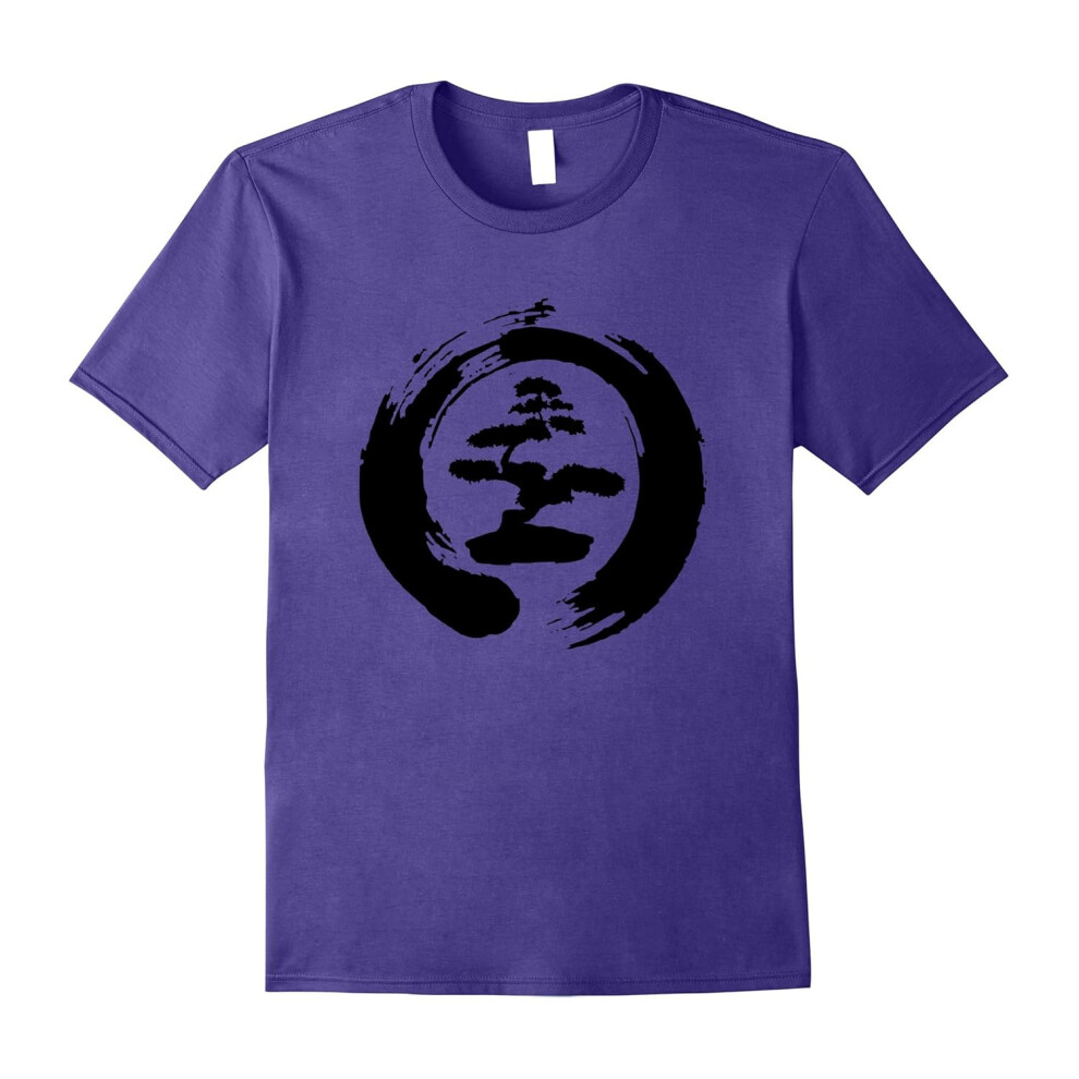 (L) Cool Bonsai Tree T-shirt Gift for Yoga Lovers-Father's Day