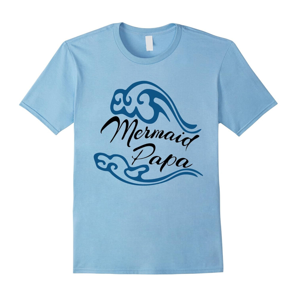 (XXXL) Mermaid PAPA TShirt Father's Day Gift-Father's Day