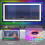 1600x800mm Lighted Bluetooth Bathroom Mirror with RGB Backlight 11