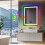 700x900mm LED Lighted Bathroom Mirror with Bluetooth and RGB Backlight 1
