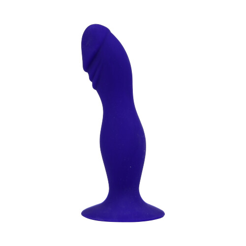 Loving Joy 6 Inch Silicone Dildo with Suction Cup Midnight Blue 2