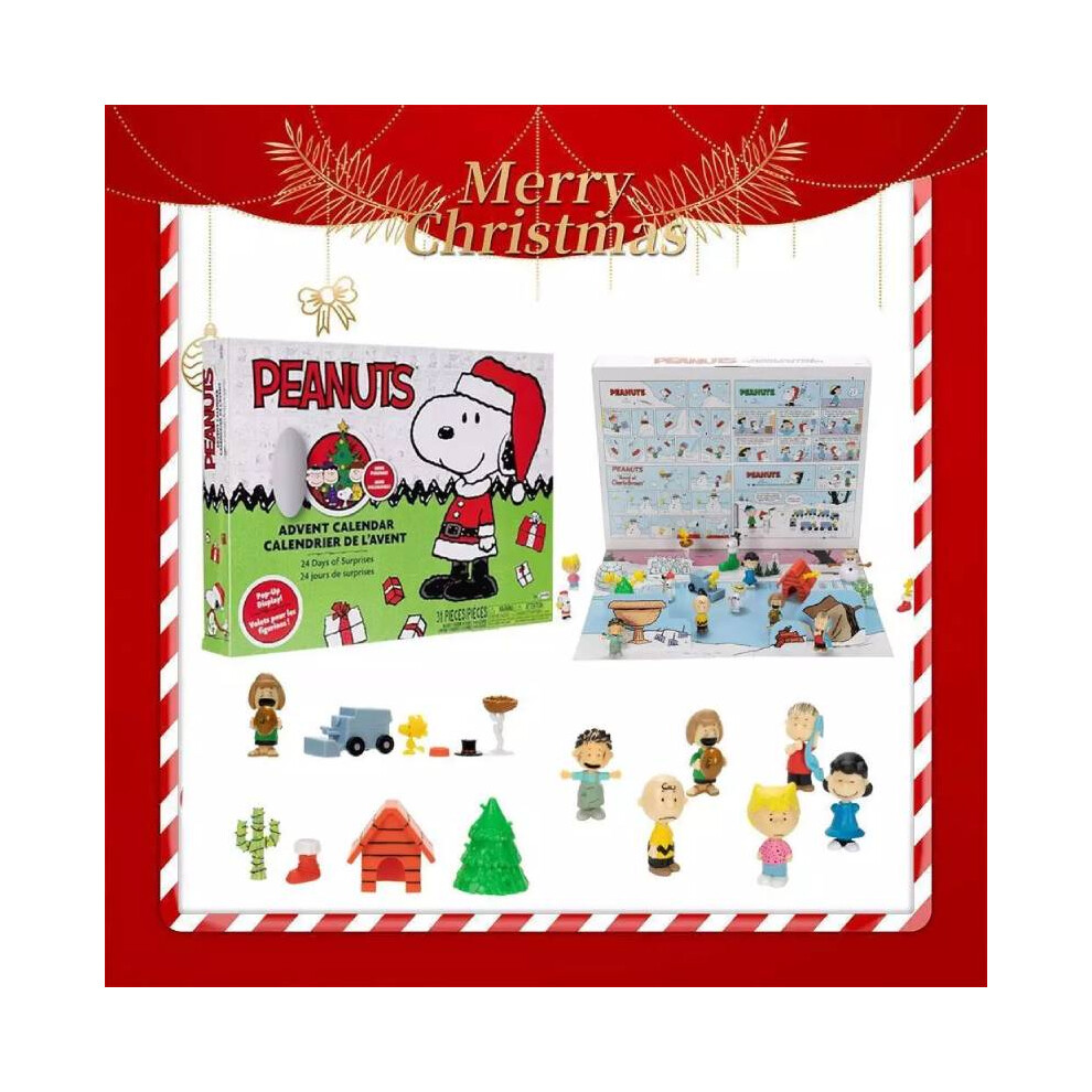 Peanuts Snoopy Advent Calendar 24 Days Christmas Countdown Figures Child Gift