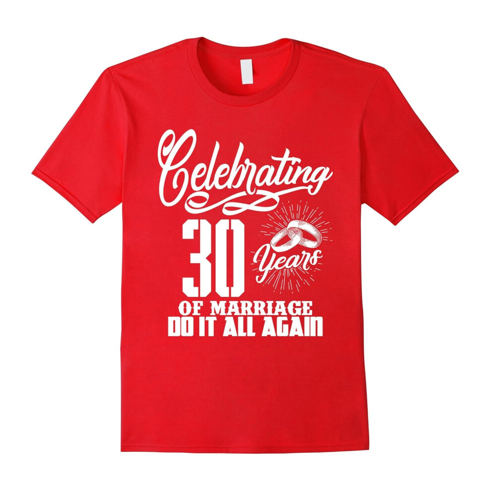 (S) 30th Anniversary Gifts For Couple. Wife And Husband Shirts-Father's Day