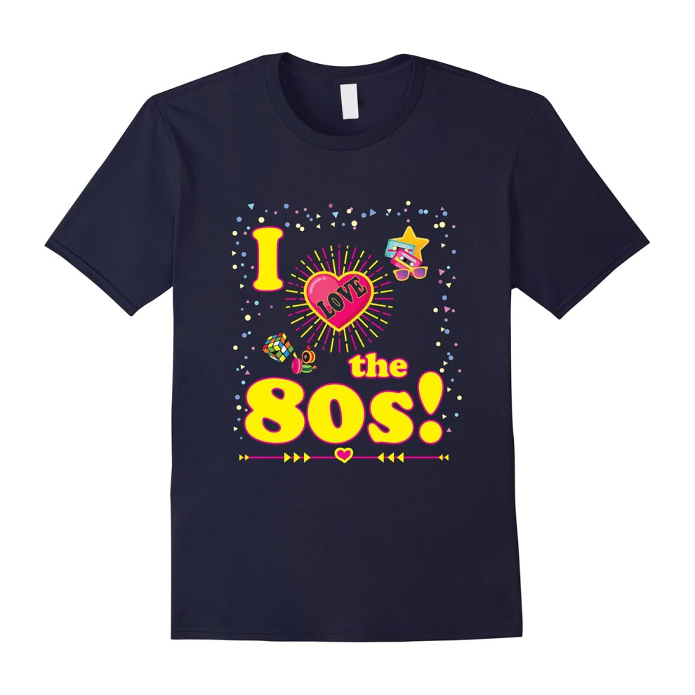 (S) I Love The 80s Eighties 80's T-Shirt-Father's Day