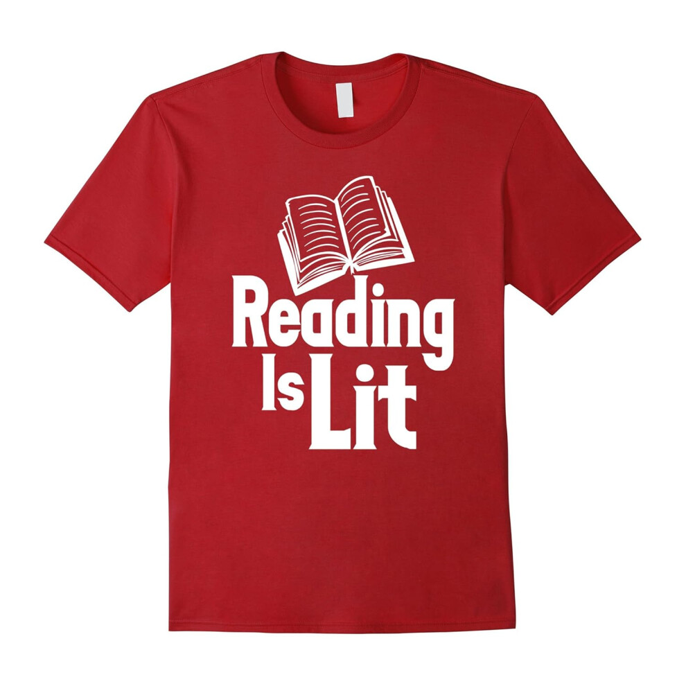 (XXXL) Reading is Lit Book Lover T-Shirt-Father's Day