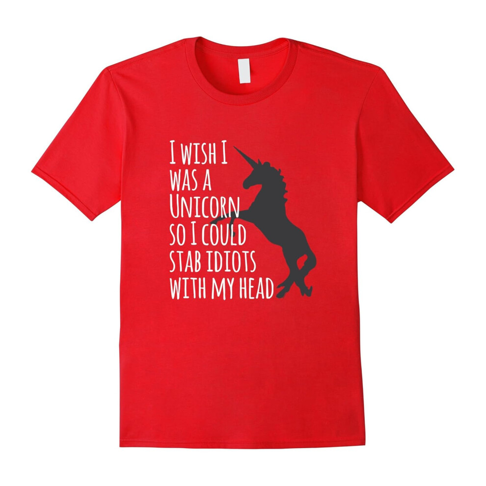 (M) I Wish I Was A Unicorn â Funny Unicorn Love T-shirt-Father's Day