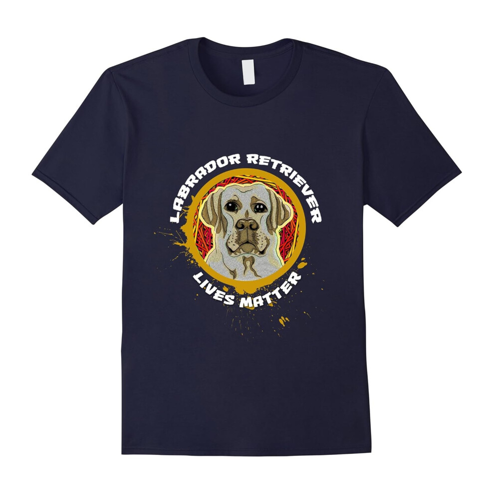 (M) Golden Retriever Lives Matter |Cool Parody Dog Lover T-shirt-Father's Day