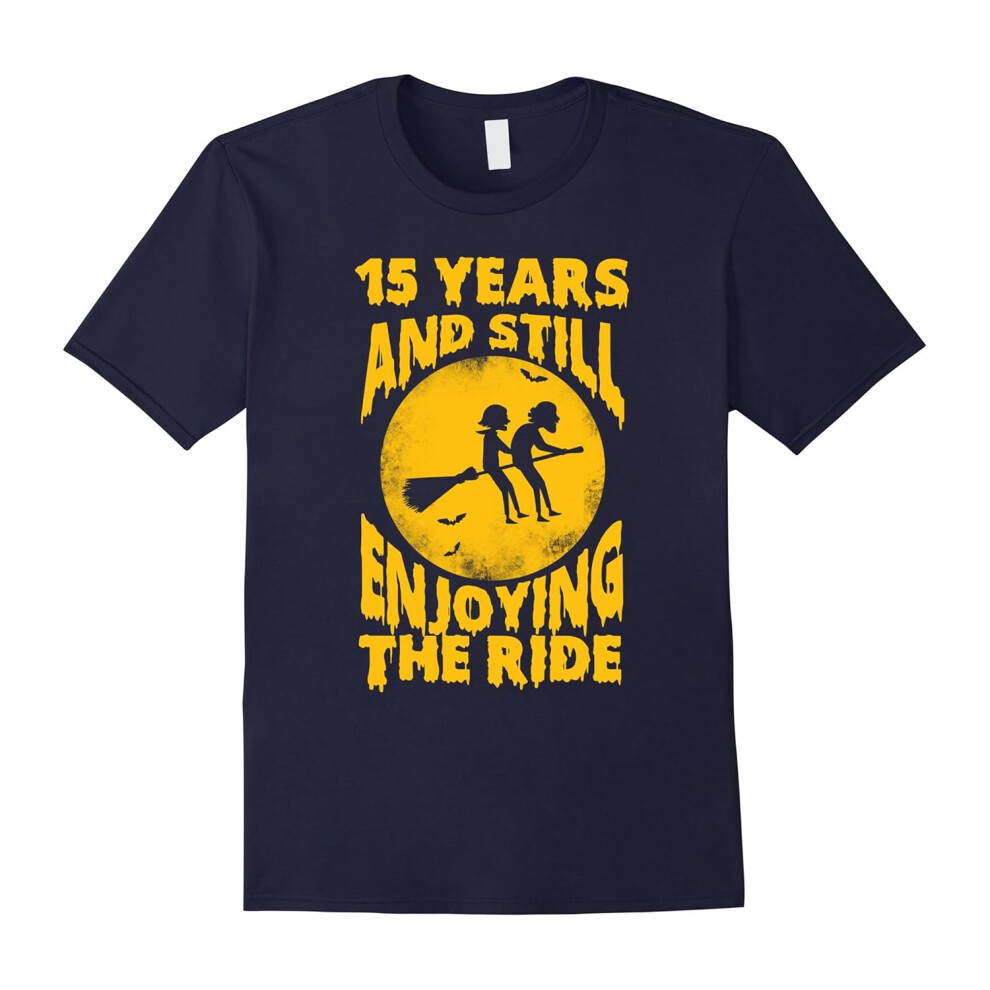 (L) 15th Anniversary Gifts. Cool Halloween Shirt For Couple.-Father's Day