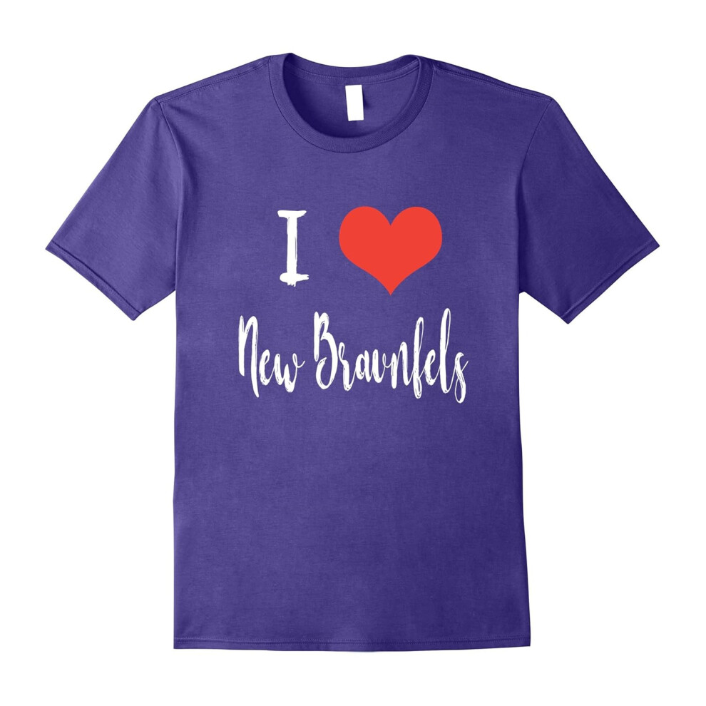 (XL) I Love New Braunfels T-shirt-Father's Day