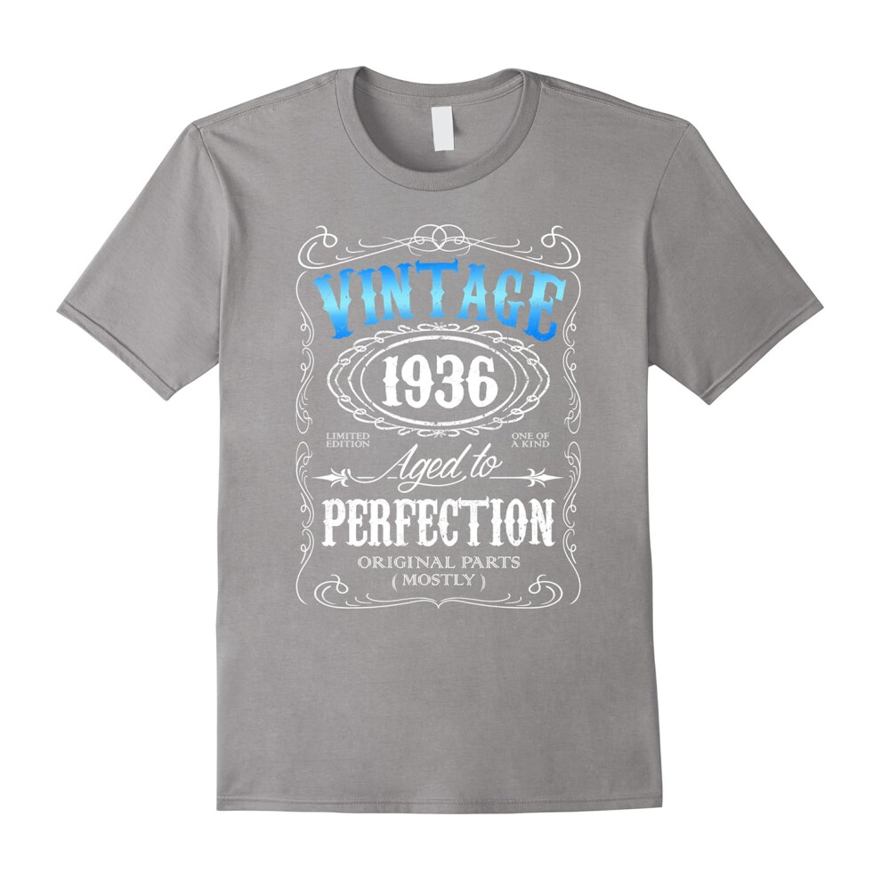 (XL) Vintage 1936 tshirt 80th birthday gifts for men Aged to APA-Father's Day