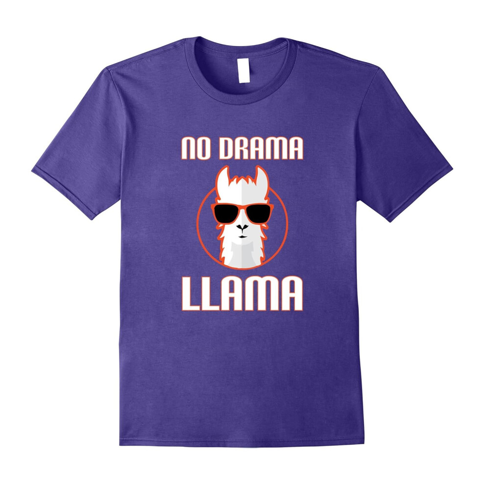 (S) No Drama Llama a Funny Pun T-Shirt For Animal Lovers-Father's Day