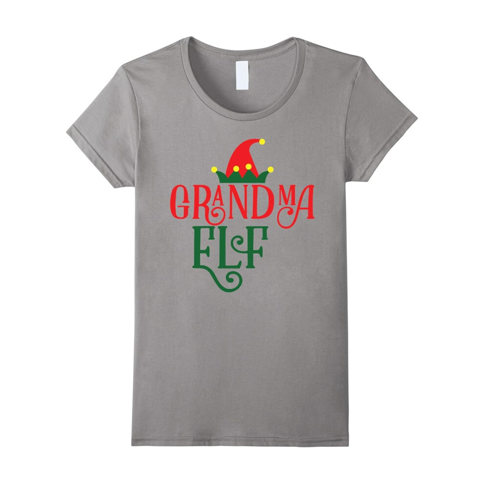 (XXXL) Women's Grandma Elf â Funny Family Grandma Christmas T-Shirt-Father's Day