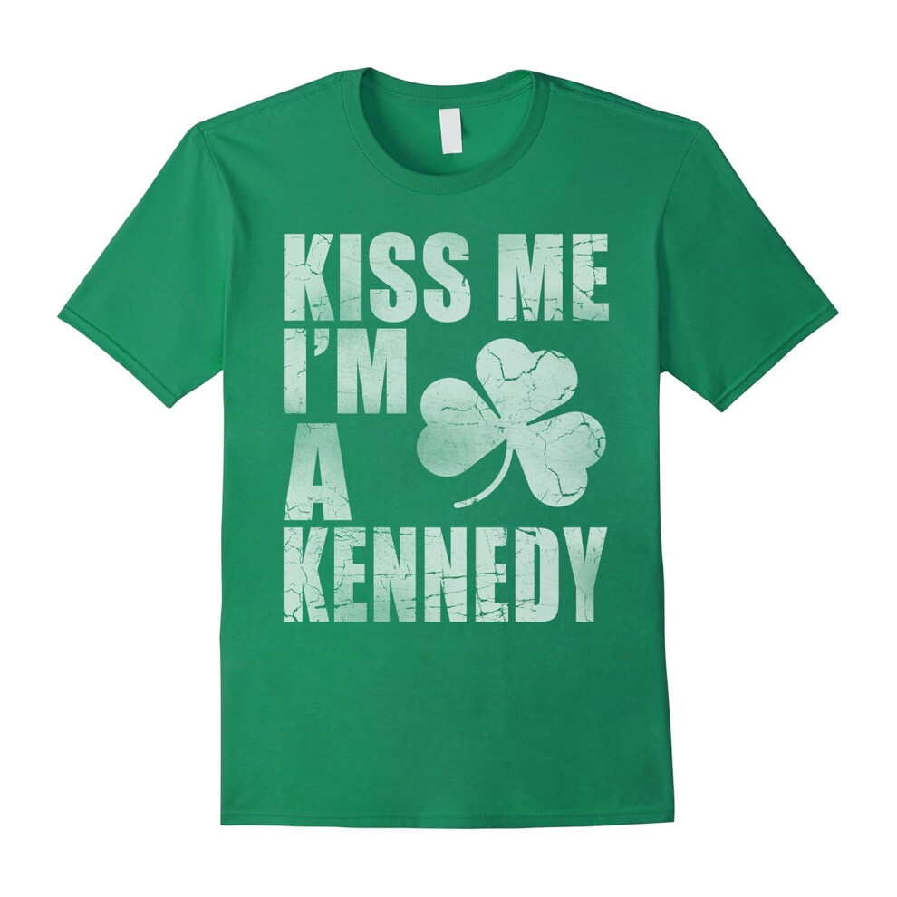 (XL) Kiss Me I'm A Kennedy Family Heritage Irish Shirt-Father's Day