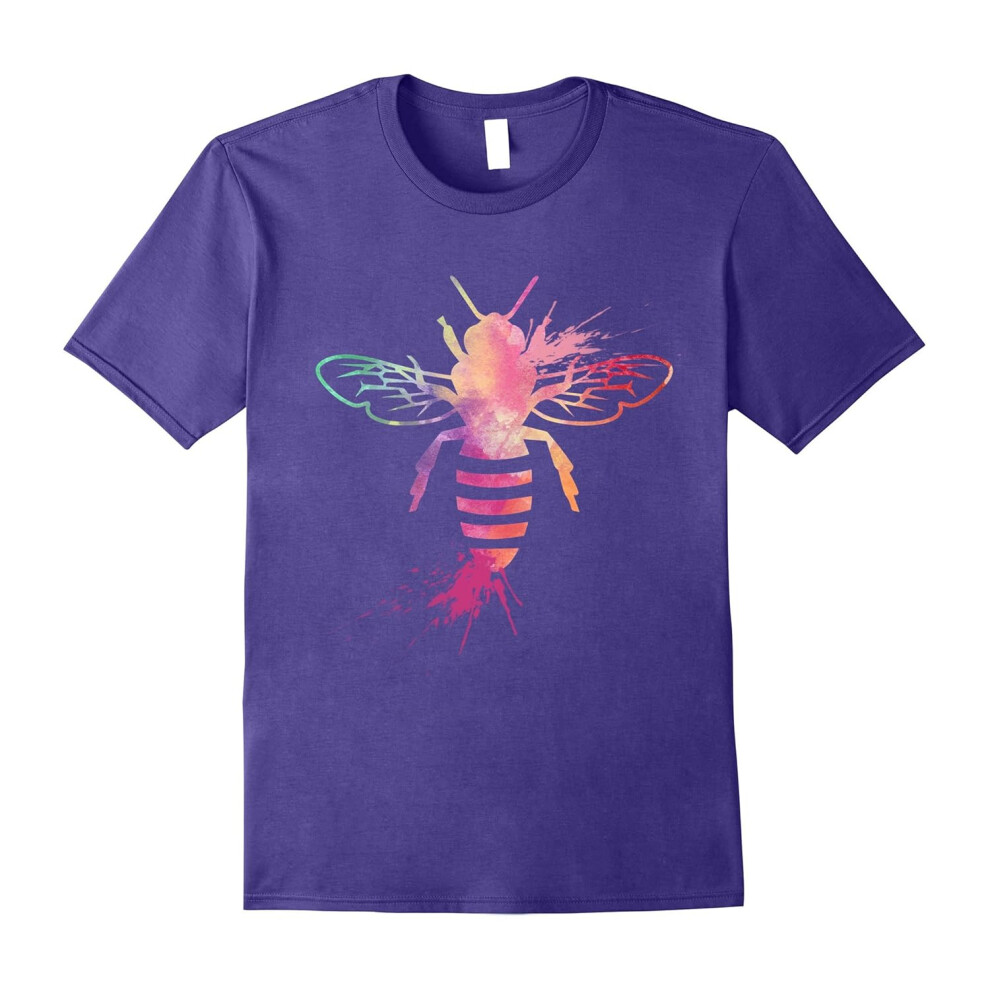 (M) Bee Watercolor Beautiful Animal lovers Shirt-Father's Day