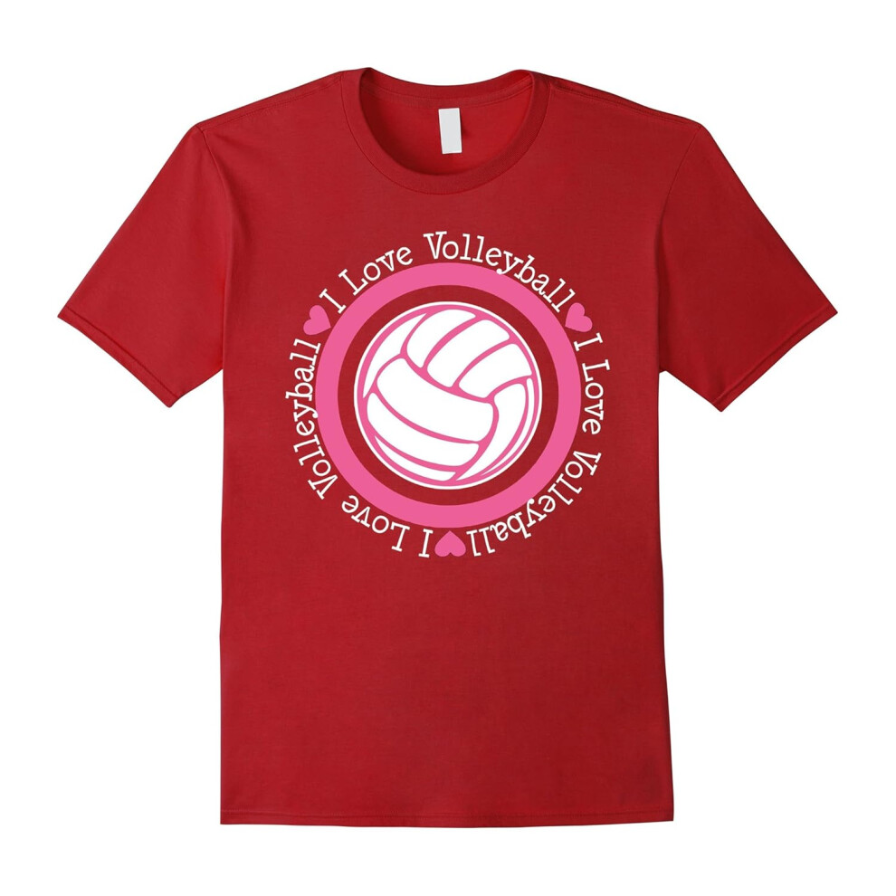 (XXXL) Volleyball t shirt â I Love Volleyball-Father's Day