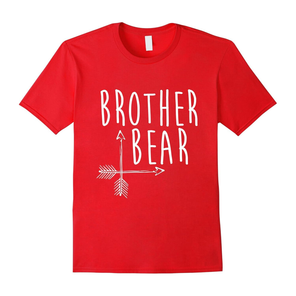 (M) Brother Bear T-Shirt Fun Family Portrait Mama and Papa Bear-Father's Day