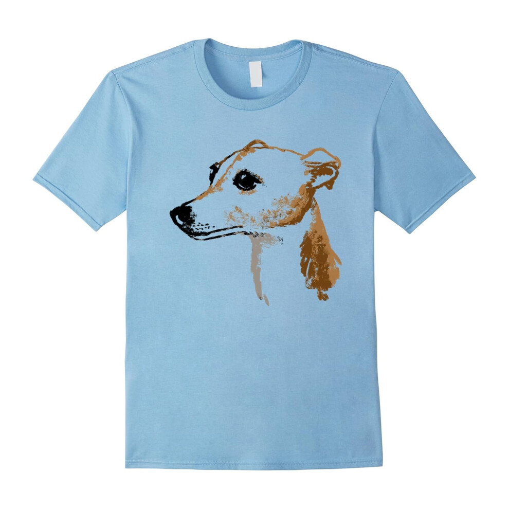 (M) Italian Greyhound Dog T Shirt I Love Italian Greyhound-Father's Day