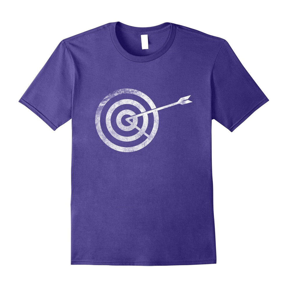 (XXL) Archery Target Archer Silhouette T shirt Love Heart Arc Gift-Father's Day