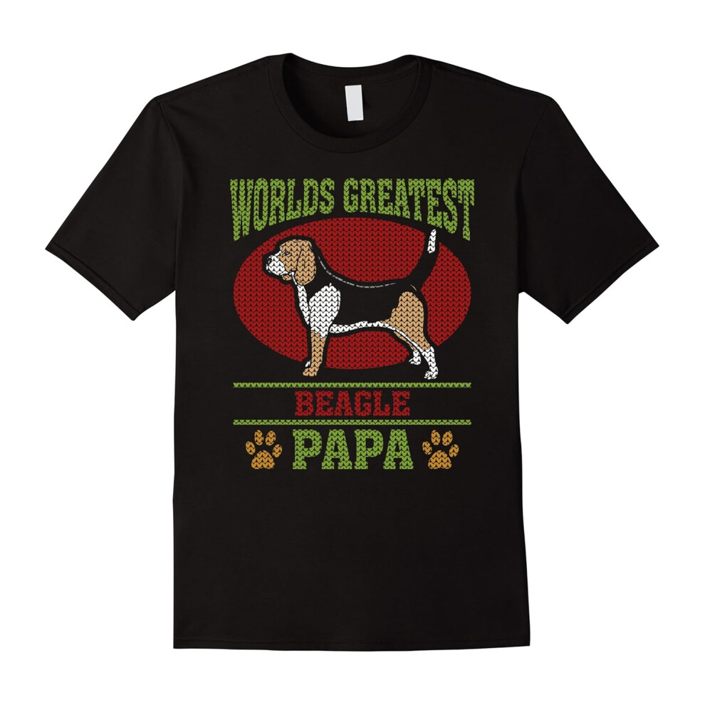 (XXL) Worlds Greatest Beagle Papa T-shirt-Father's Day