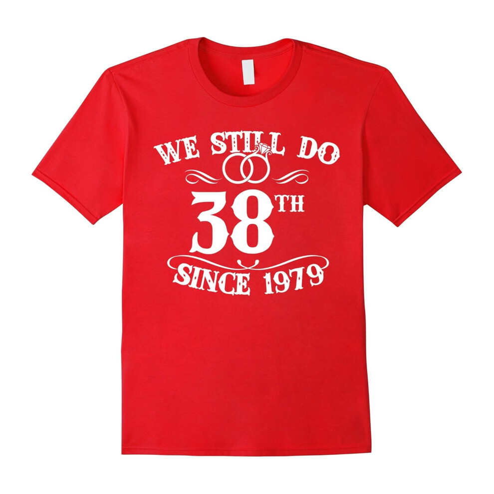 (XXXL) 38th Wedding Anniversary Gifts For Women/Men. Couple Shirts-Father's Day