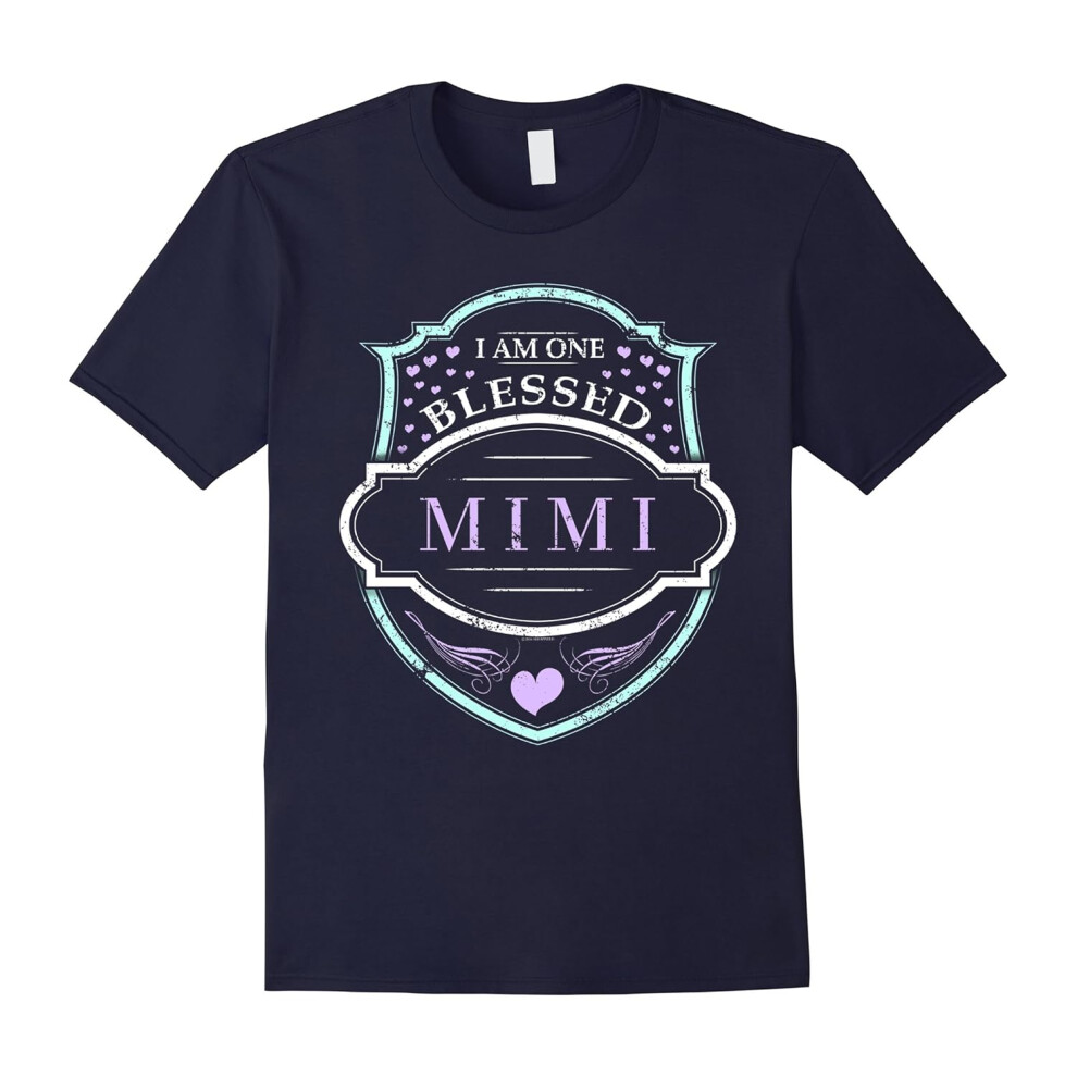 (XL) One Blessed Mimi Shirt Grandma Gifts-Father's Day