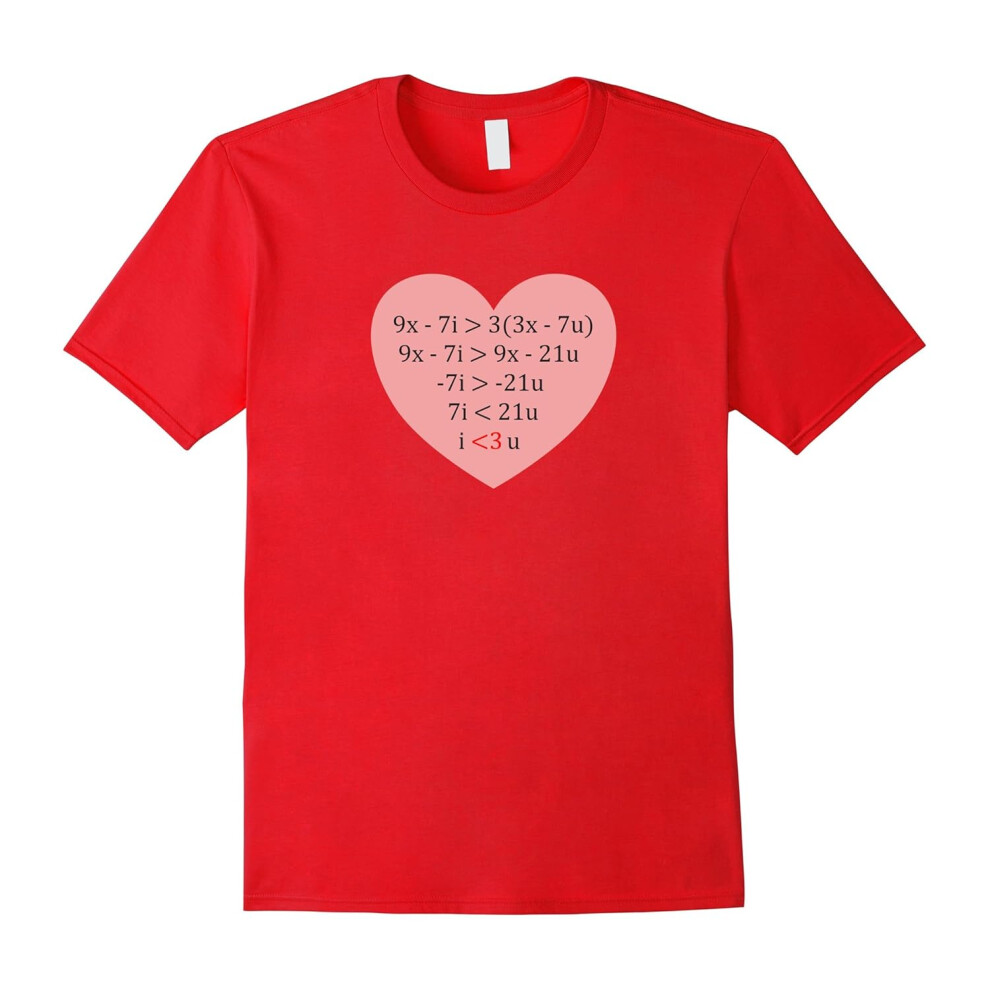 (M) Equation of Love â Funny Math Valentine's Day Shirt-Father's Day