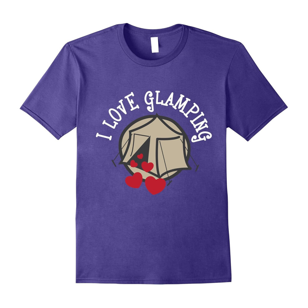 (S) I Love Glamping Funny Camping Glamp T-Shirt-Father's Day