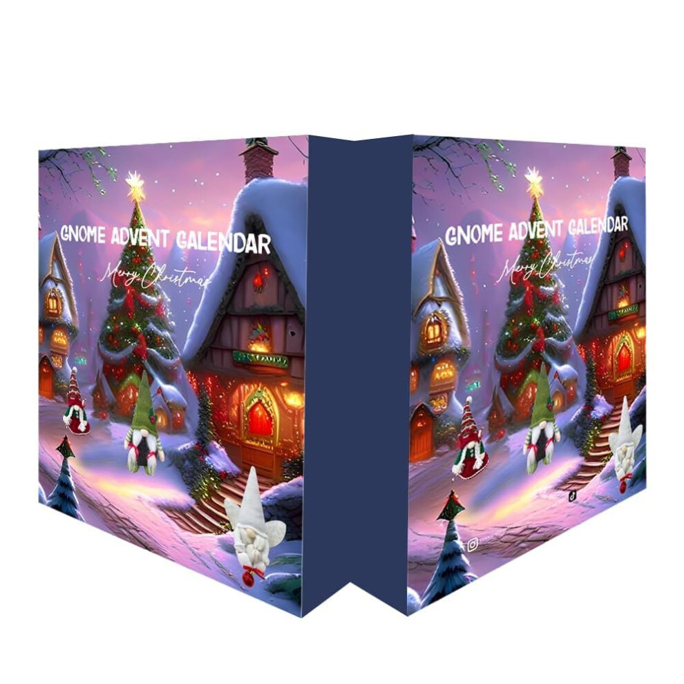 Goplushtoy (Gnome Advent Calendar A) Gnome Christmas Advent Calendars 2025 24-Day Countdown Calendar With Gnomes Plush Dolls Gift For Girls