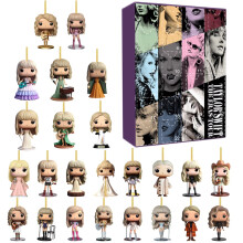 Taylor Swift The Eras Tour Jelly Inspired Christmas Advent Calendar Acrylic Decoration Gifts